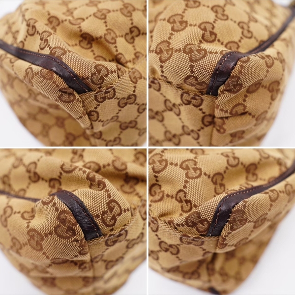 AT26❤️ Gucci GG Canvas Abbey D-Ring Hobo Handbag - Picture 10 of 13